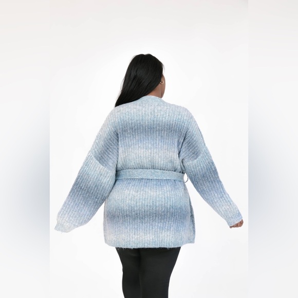 ✨ 12. NWT Smash + Tess Serena Wrap, Cardigan, Blue Grey Ombré XL/2XL - Picture 10 of 13